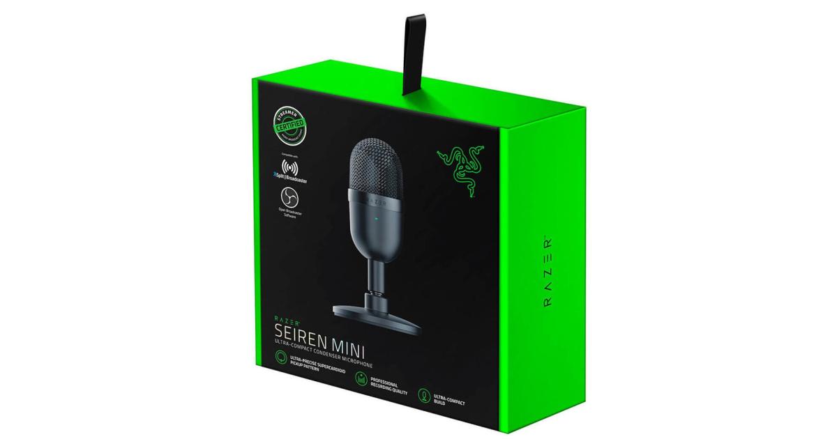 Razer Seiren Mini USB Condenser Microphone Black photo 