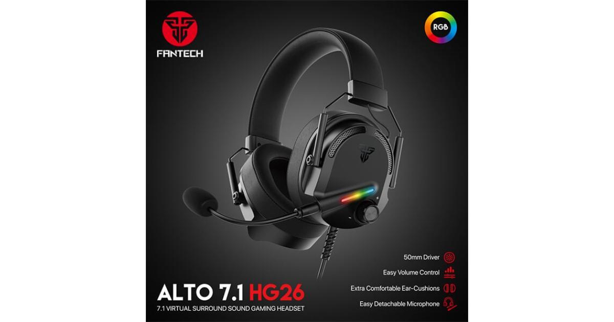 Fantech Alto HG26 7.1 Virtual Surround USB Wired RGB Gaming Headset photo 
