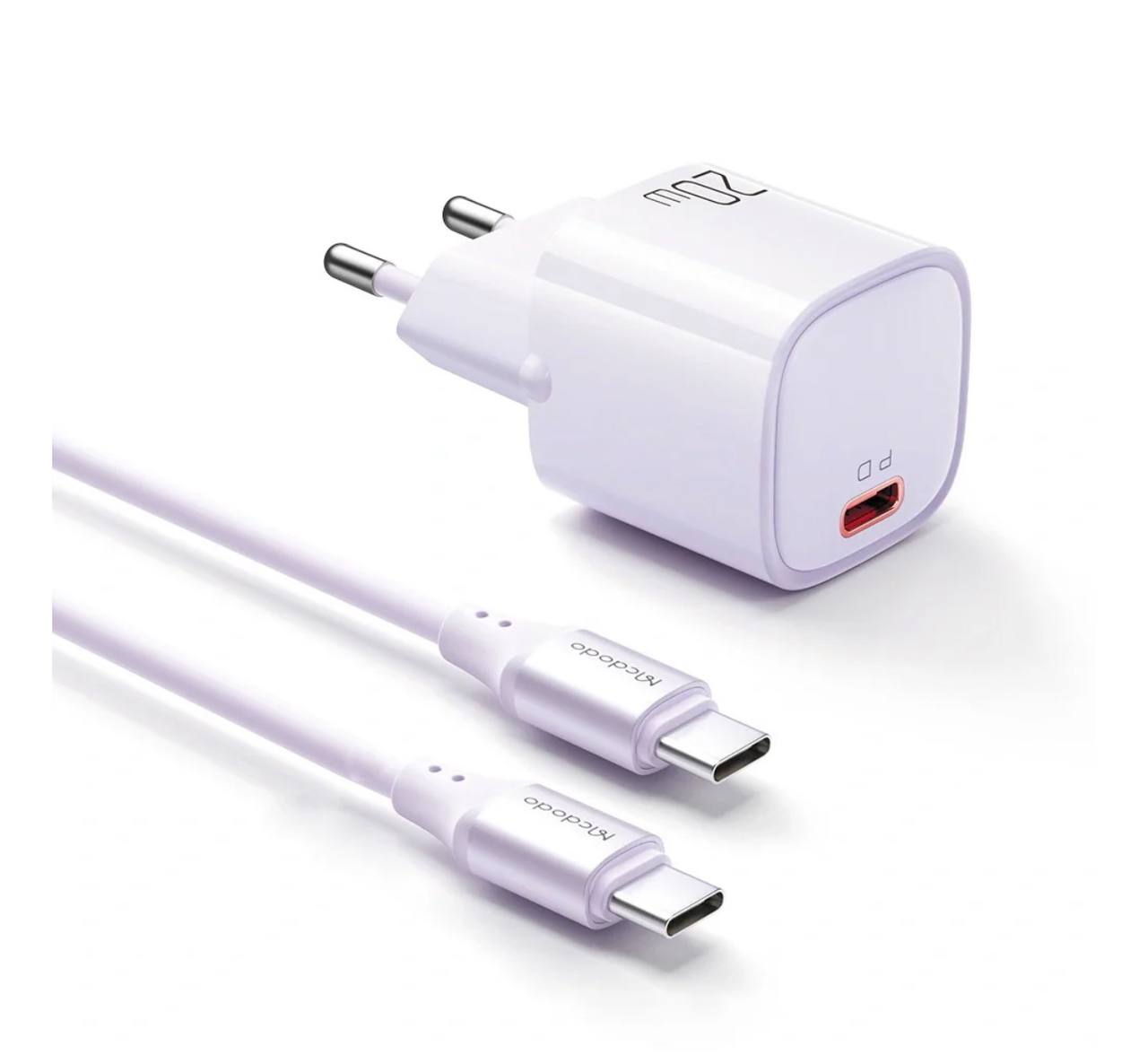Mcdodo Nano PD 20W Charger with USB-C to USB-C Cable photo 