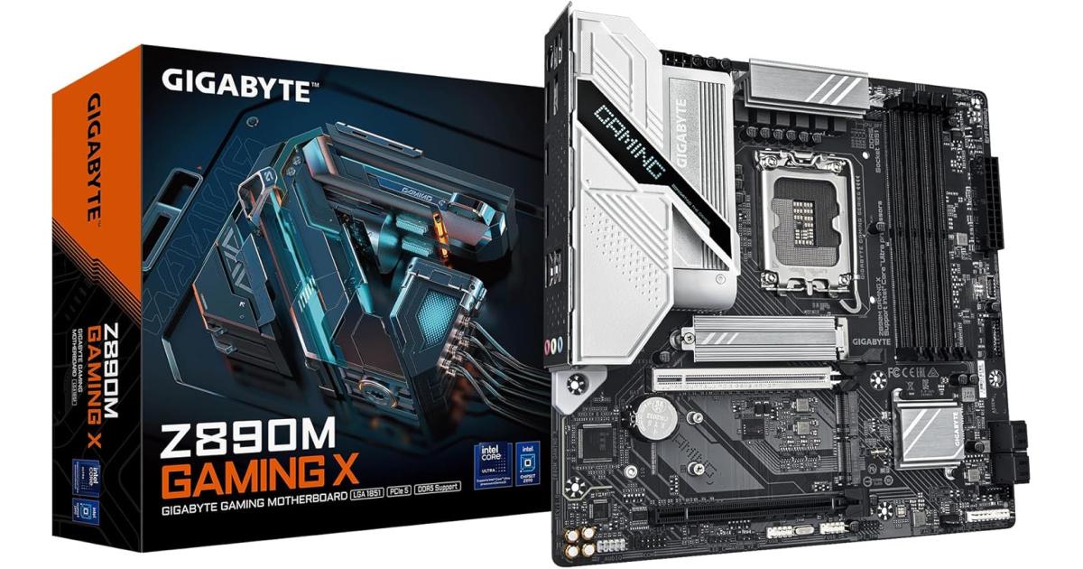 GIGABYTE Z890M GAMING X, Intel Core Ultra (Series 2), LGA 1851/DDR5/PCIe 5.0/3xM.2 - mATX Gaming MotherBoard photo 