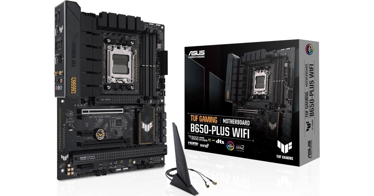 ASUS TUF GAMING B650-PLUS WIFI (Wi-Fi 6) AMD RYZEN 7000 8000 9000 Series AM5/DDR5/PCIe 4.0/3xM.2 - ATX Gaming MotherBoard photo 