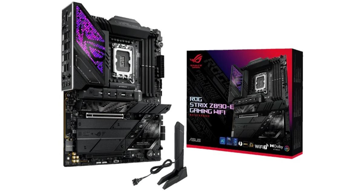 ASUS ROG STRIX Z890-E GAMING WIFI (Wi-Fi 7), Intel Core Ultra (Series 2), LGA 1851/DDR5/PCIe 5.0/7xM.2 - ATX Gaming MotherBoard
