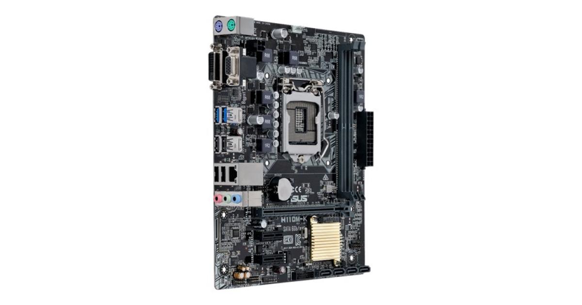 Asus H110M-K - Motherboard - microATX - LGA1151 Socket photo 
