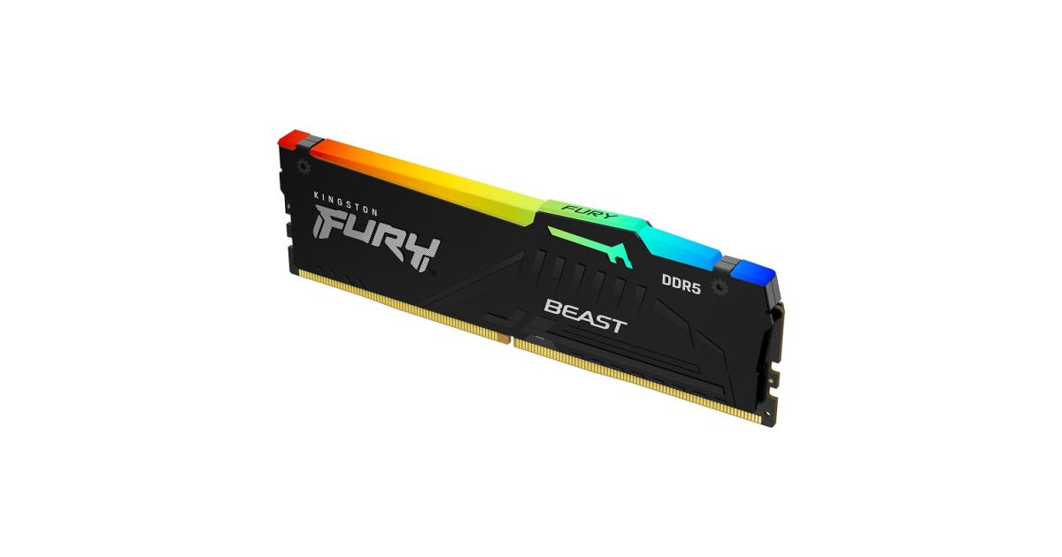 Kingston Fury Beast RGB Single 8GB DDR5 6000MT/s CL40 Desktop Memory photo 