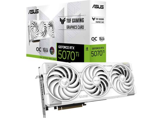 ASUS TUF Gaming GeForce RTX 5070 Ti 16GB GDDR7 White OC Edition photo 