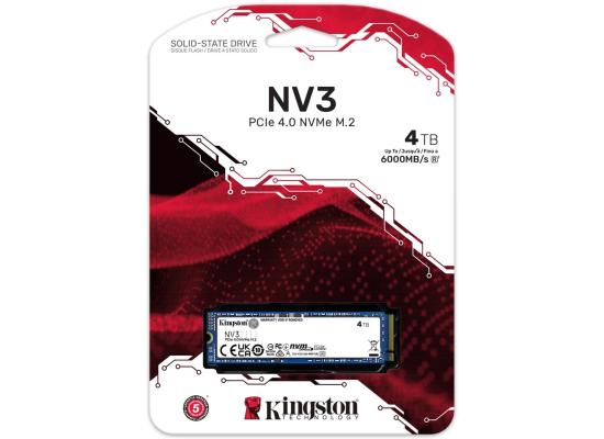 Kingston NV3 4TB M.2 NVMe PCIe 4.0 SSD - 6000/5000 MB/s photo 