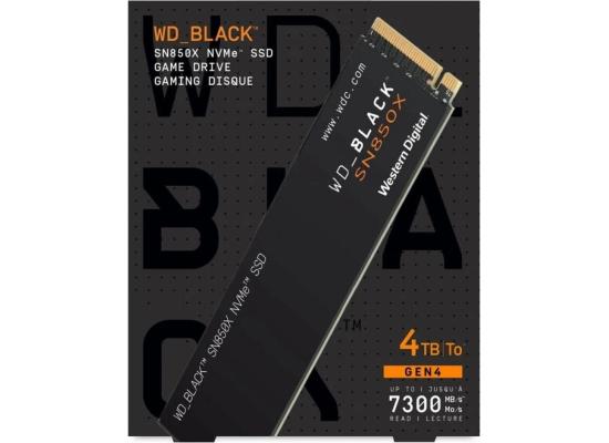WD BLACK SN850X 4TB PCIe 4.0 NVMe M.2 SSD - 7300/6600 MB/s photo 