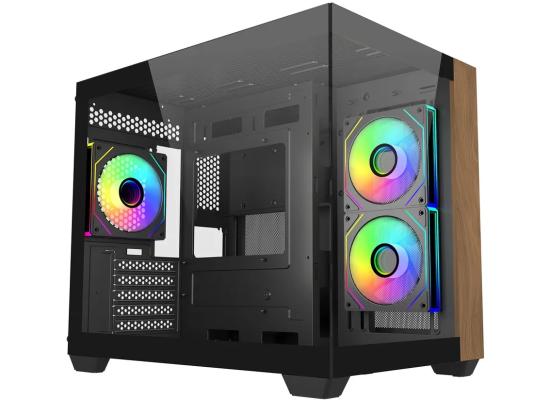 Cooler Master Elite 481 Wood Black Micro ATX ARGB Mid Tower Dual-Chamber photo 