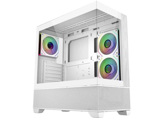 Cooler Master Elite 690 Wood White ATX ARGB Mid Tower Fish Tank Photo
