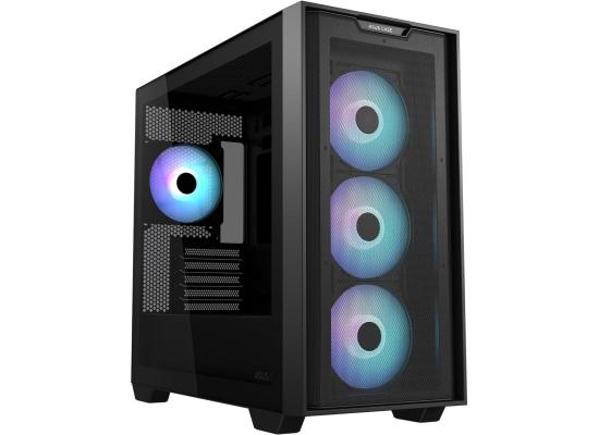 ASUS A21 PLUS Black Micro-ATX ARGB Mid Tower 4x 120mm ARGB Fans Photo