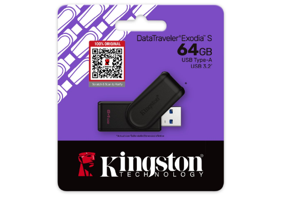 Kingston DataTraveler Exodia S USB 3.2 Gen 1 - 64GB photo 